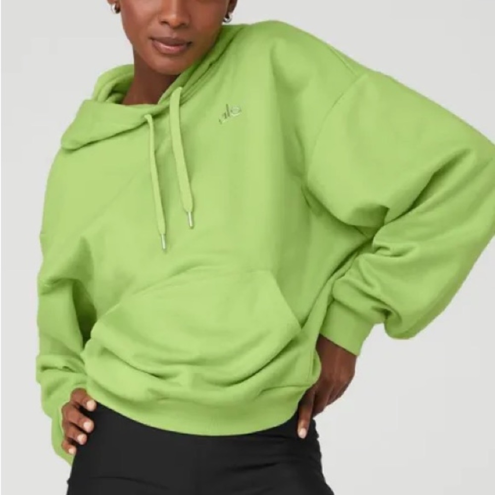 Alo Yoga Accolade Hoodie in Celery -XS - like New!